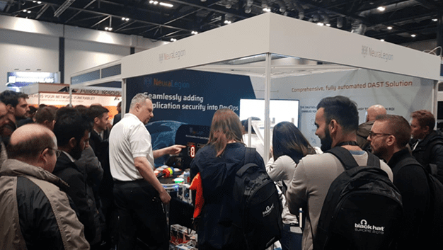 NeuraLegion's booth at Black Hat Europe